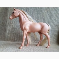 Игрушка, Конь розовый, большой, пластик, высота 24см