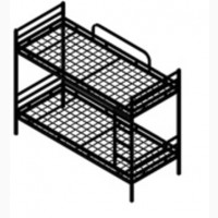 Надміцне металеве двоярусне ліжко(кровать) в стилі лофт (Loft)