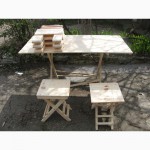 Раскладной стол ( столик, стул ) из дерева