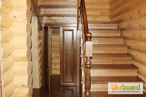 Фото 2. Изготовление деревянных лестниц на заказ