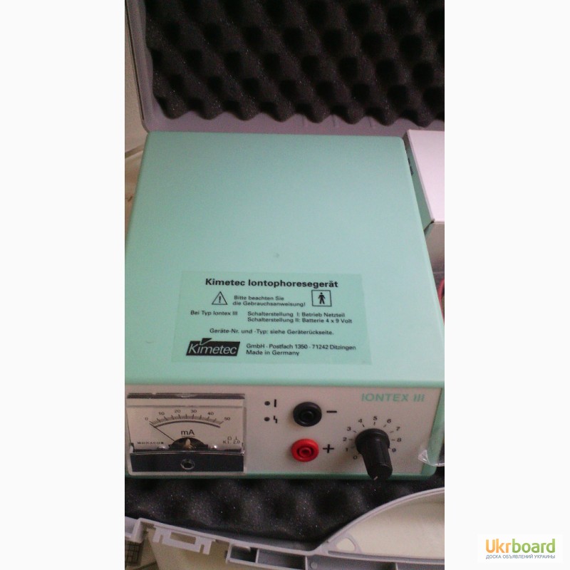 Фото 4. Электротерапия ионтофорез электрофорез гальванические токи IONTEX новый аппарат
