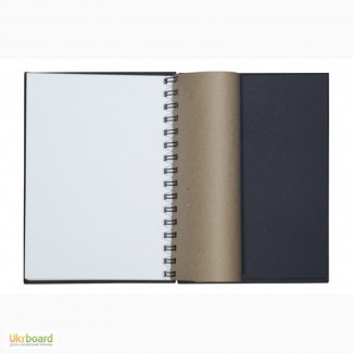 Скетчбук на пружине, белая+крафт+черная бумага, A5, 60л., ArtBook mix