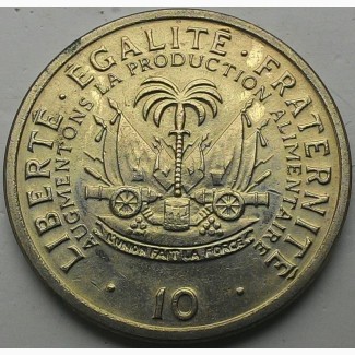 Гаити 10 центов 1975 год СОХРАН