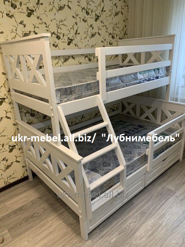 Фото 8. Кровать двухъярусная деревянная Тян, двоярусне (двоповерхове) ліжко
