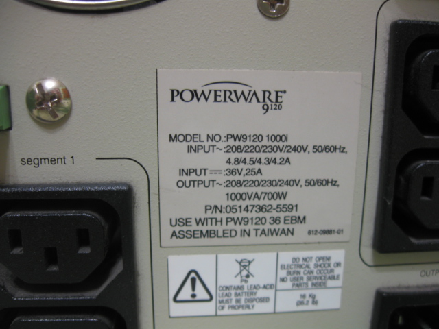 Фото 3. Ups PowerWare 9120 On-Line 1000VA ибп бесперебойник упс