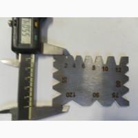 Шаблон для измерения углов заточки инструмента размер 85х55х3 мм