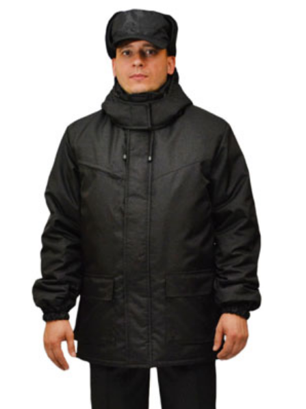 Зимняя рабочая куртка Вахта, черная