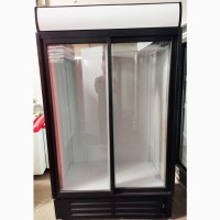 Холодильна шафа вітринна 1140л велика. Шкаф купе, скляні двері