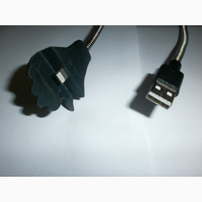 Фото 3. Гибкий зарядный кабель-держатель Cable Data Coil Brace (Android/Iphone)