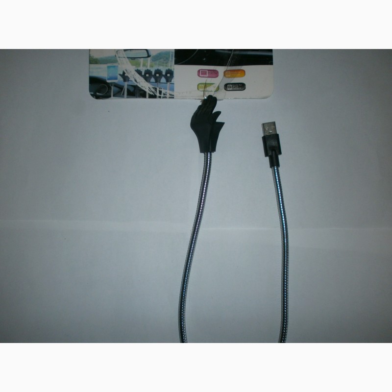 Фото 6. Гибкий зарядный кабель-держатель Cable Data Coil Brace (Android/Iphone)
