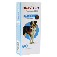 Бравекто таблетка від бліх та кліщів для собак вагою від 20 до 40 кг, 1000 мг