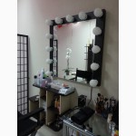 Зеркало для макияжа с подсветкой, гримерное зеркало Азурит