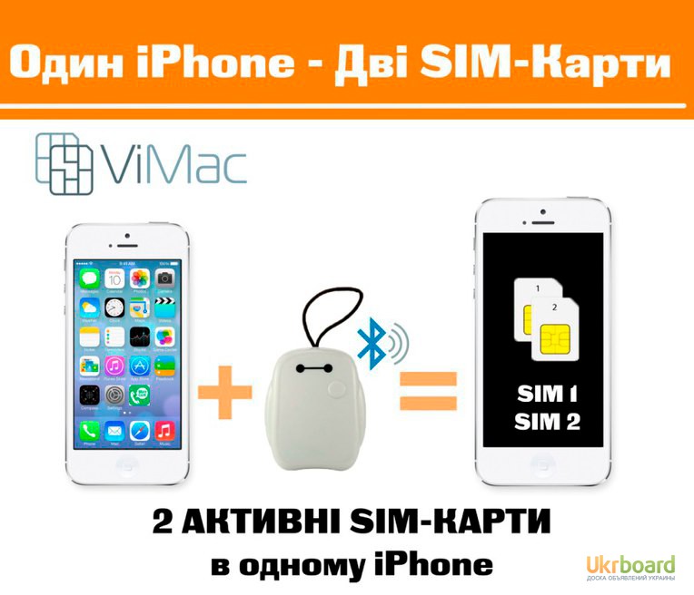 Фото 2. Bluetooth адаптер для 2ой SIM-карты на iPhone.Звонки с iPad и iPod