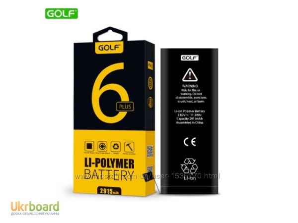 Фото 7. Аккумулятор Golf iPhone 6 Plus (2915 mAh) iPhone 5S (1560 mAh) iPhone 5 (1440 mAh)