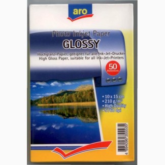 Фотобумага ARO Photo Inkjet Paper Glossy 210 г/м2 10х15 см 50 шт /упаковка