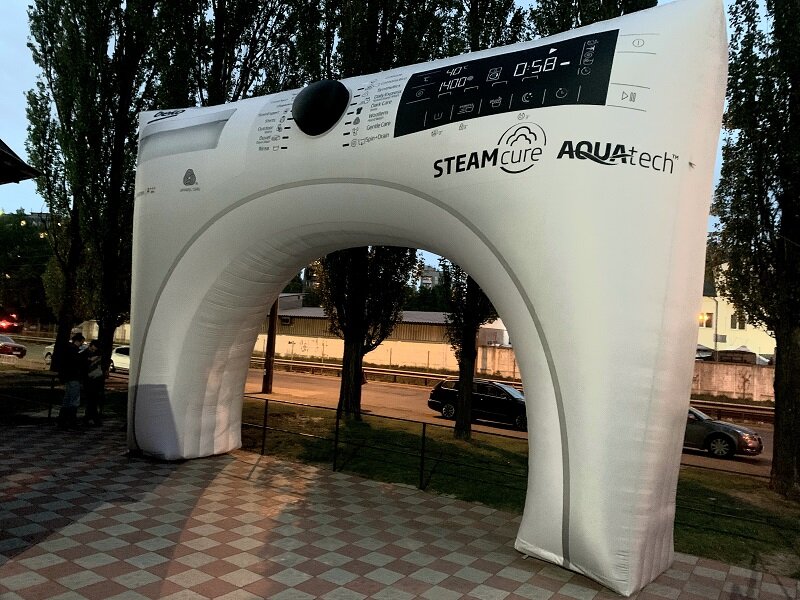 Фото 6. Надувные арки для мероприятий с сублимационной печатью