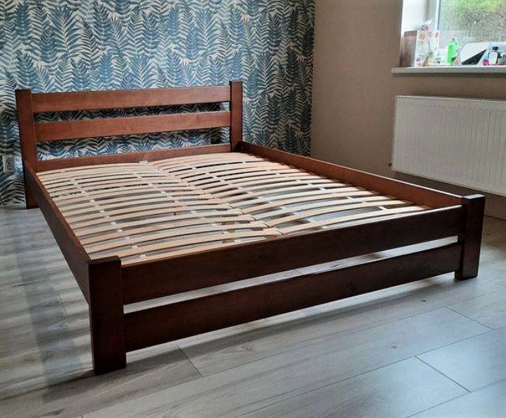 Фото 10. Деревяне двоспальне ліжко Мока арт від виробника