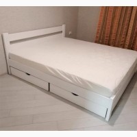 Деревяне двоспальне ліжко Мока арт від виробника