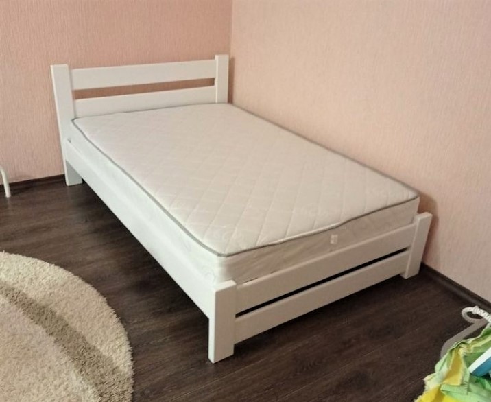 Фото 5. Деревяне двоспальне ліжко Мока арт від виробника