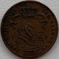 Бельгия 1 сантим 1894 год А54