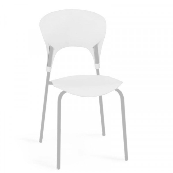 Безкоштовна доставка на Асторія пластиковий стілець білий чорний