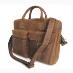 Продается деловая кожаная сумка с отделением для ноутбука для респектабельного мужчины