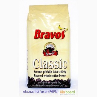 Кофе в зернах и молотое Bravos Classic 1кг
