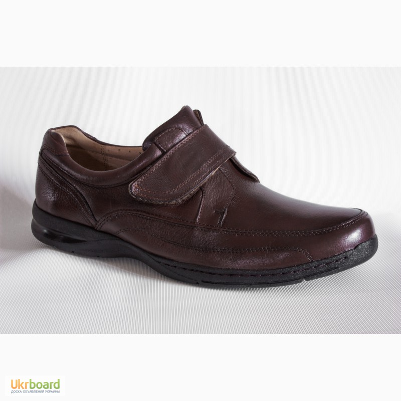 Florsheim Dorado туфли мужские кожаные коричневые на липучке