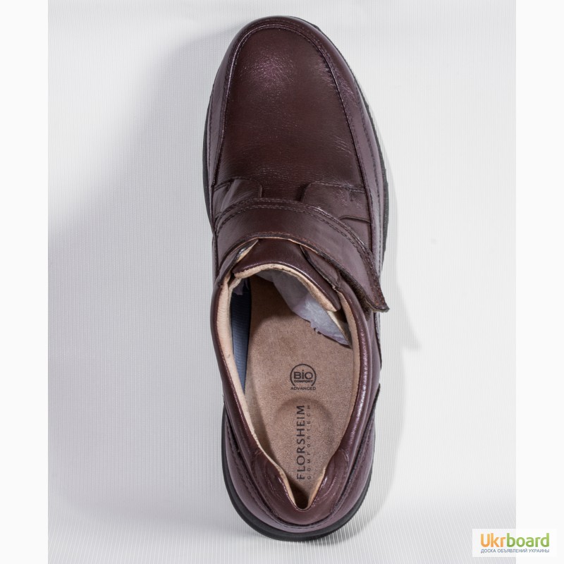 Фото 4. Florsheim Dorado туфли мужские кожаные коричневые на липучке