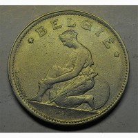 Бельгия 1 франк 1929 год