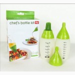 Комплект силиконовых бутылочек Chef Bottle Kit