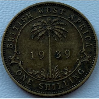 Британская Западная Африка 1 шиллинг 1939 год СОСТОЯНИЕ!!!!!!!!!!!! с583