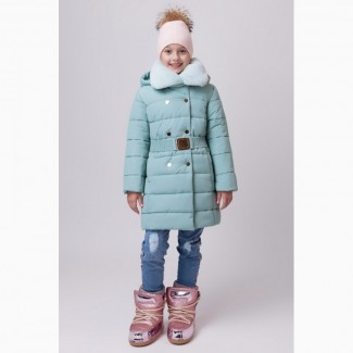 Зимняя куртка для девочки ZKD-2 мята разные цвета