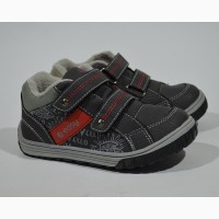 Демисезонные ботинки для мальчиков Easy арт.5141 black-red с 28-33 р