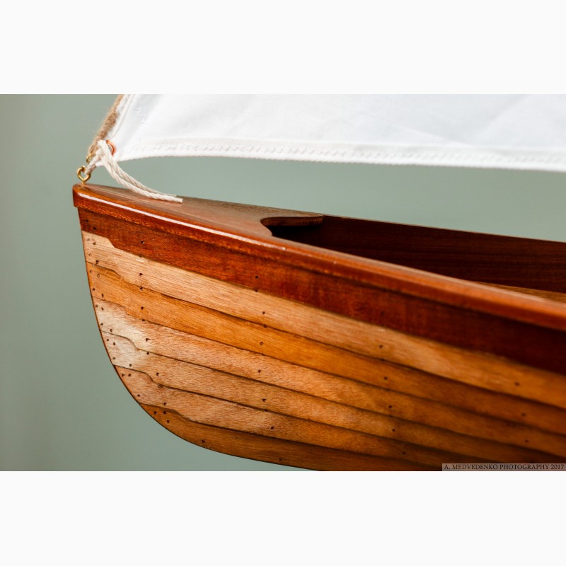 Фото 16. Стендовая модель деревянной лодки Whitehall