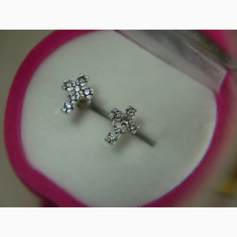 Фото 6. Продам Серебряные серьги кресты-пусеты | крестики
