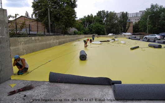 Фото 6. Пвх мембрана гідроізоляційна Rooftop Торговой марки Tetto желто-черна