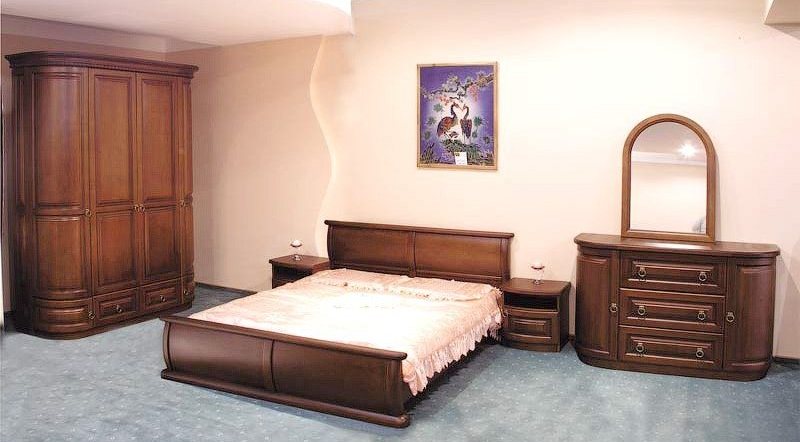 Фото 5. Білий комод Омега для спальні з радіусними фасадами