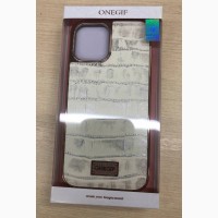 Эксклюзивный Чехол для iPhone ONEGIF Leather case 12 / 12 Pro (6’1”) 12 Pro Max (6’7”)