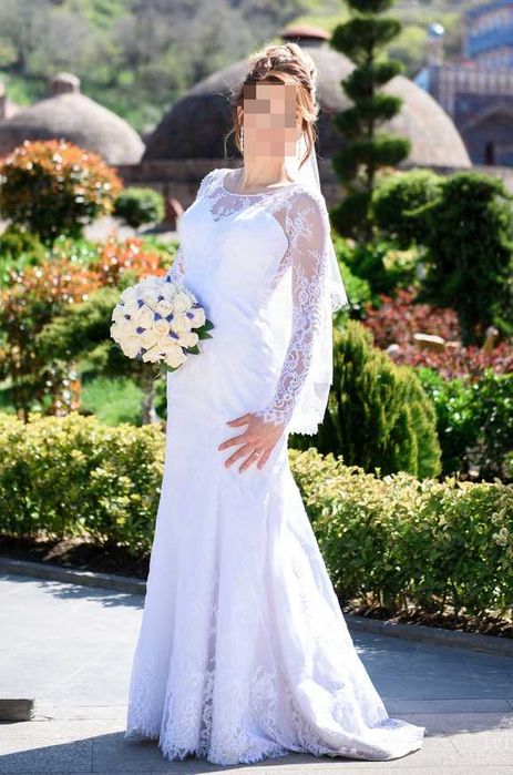 Фото 8. Свадебное платье, силуэт рыбка