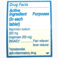 Алів 220 мг, 200 таблеток Aleve, Bayer США, знеболювальний препарат