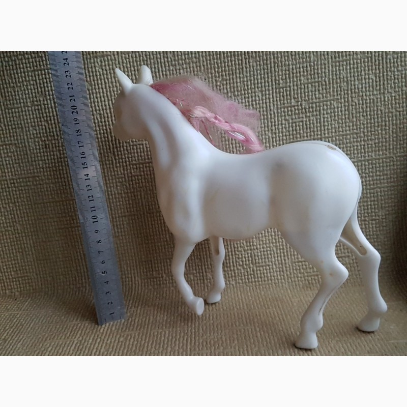 Фото 3. Игрушка, Конь белый, большой, пластик, высота 23см