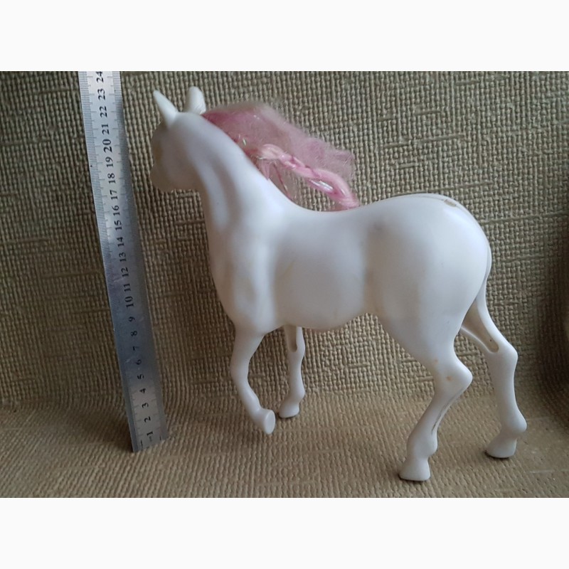 Фото 4. Игрушка, Конь белый, большой, пластик, высота 23см