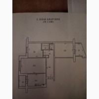 Продам 3-х кімнатну великогабаритну квартиру - 68 м2, – ціна 38 000 $