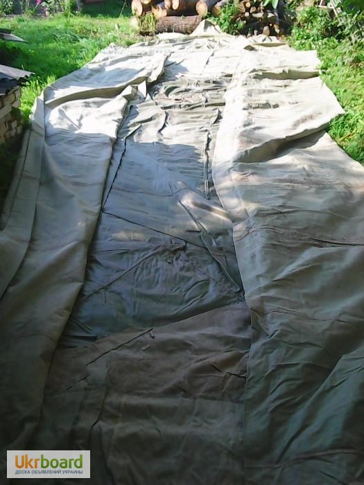 Фото 13. Палатка лагерная армейская, навесы, тенты брезентовые