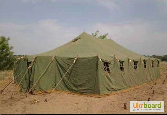 Фото 6. Палатка лагерная армейская, навесы, тенты брезентовые