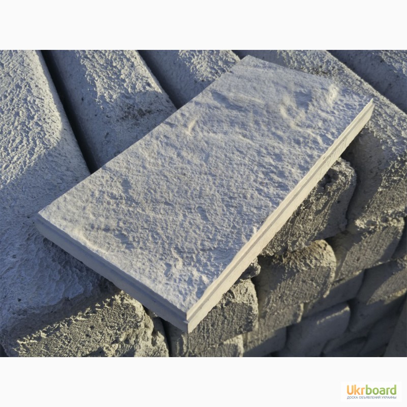 Фото 7. Фасадная бетонная плитка, облицовочная, цокольная, искусственный камень