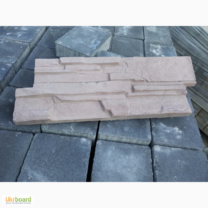 Фото 5. Фасадная бетонная плитка, облицовочная, цокольная, искусственный камень