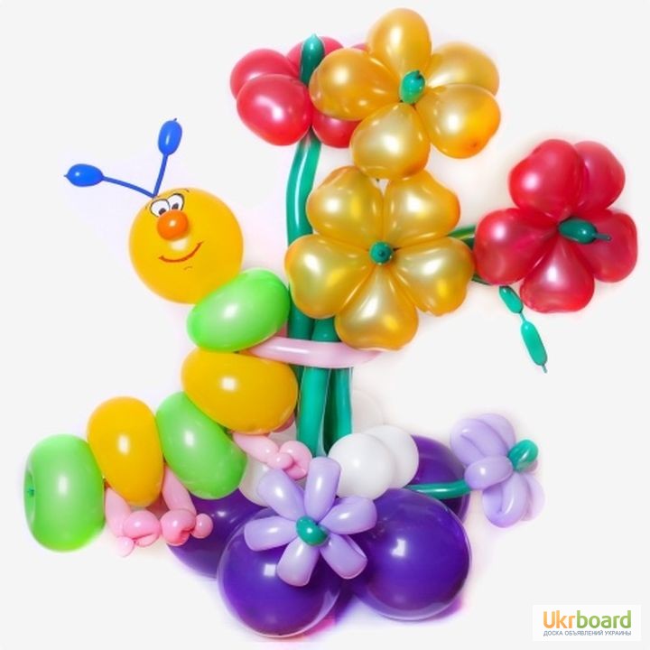 Фото 4. Цветы и букеты из воздушных шаров