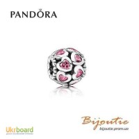 Оригинал PANDORA шарм розовые сердца 791250CZS
